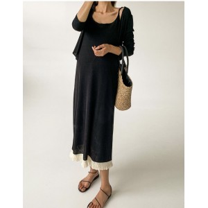 momnuri - 孕婦裝調節帶連身裙外套♡韓國孕婦裝連身裙 momnuri - 孕婦裝調節帶連身裙外套♡韓國孕婦裝連身裙