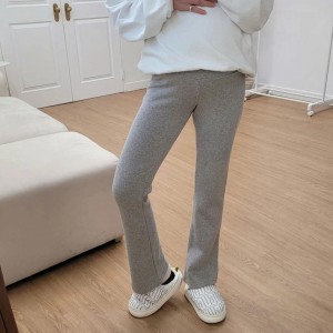 韓國直送孕婦彈性極佳微喇叭褲