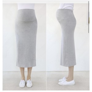 快閃優惠 $178/一條 $298/兩條 只限一批 （現貨 黑色、淺灰）韓國直送孕婦舒適半截裙
