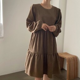 （現貨 啡色、黑色）韓國直送孕婦連身裙